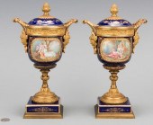 PR. SEVRES GILT MOUNTED PORCEL