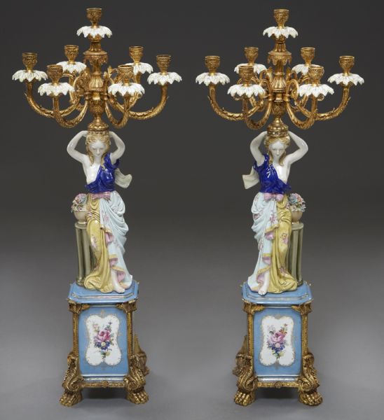 Pr. Sevres style porcelain and