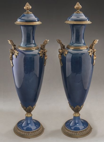 Pr. Sevres style pottery lidded