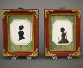 PR SILHOUETTESA pair of 19th c
