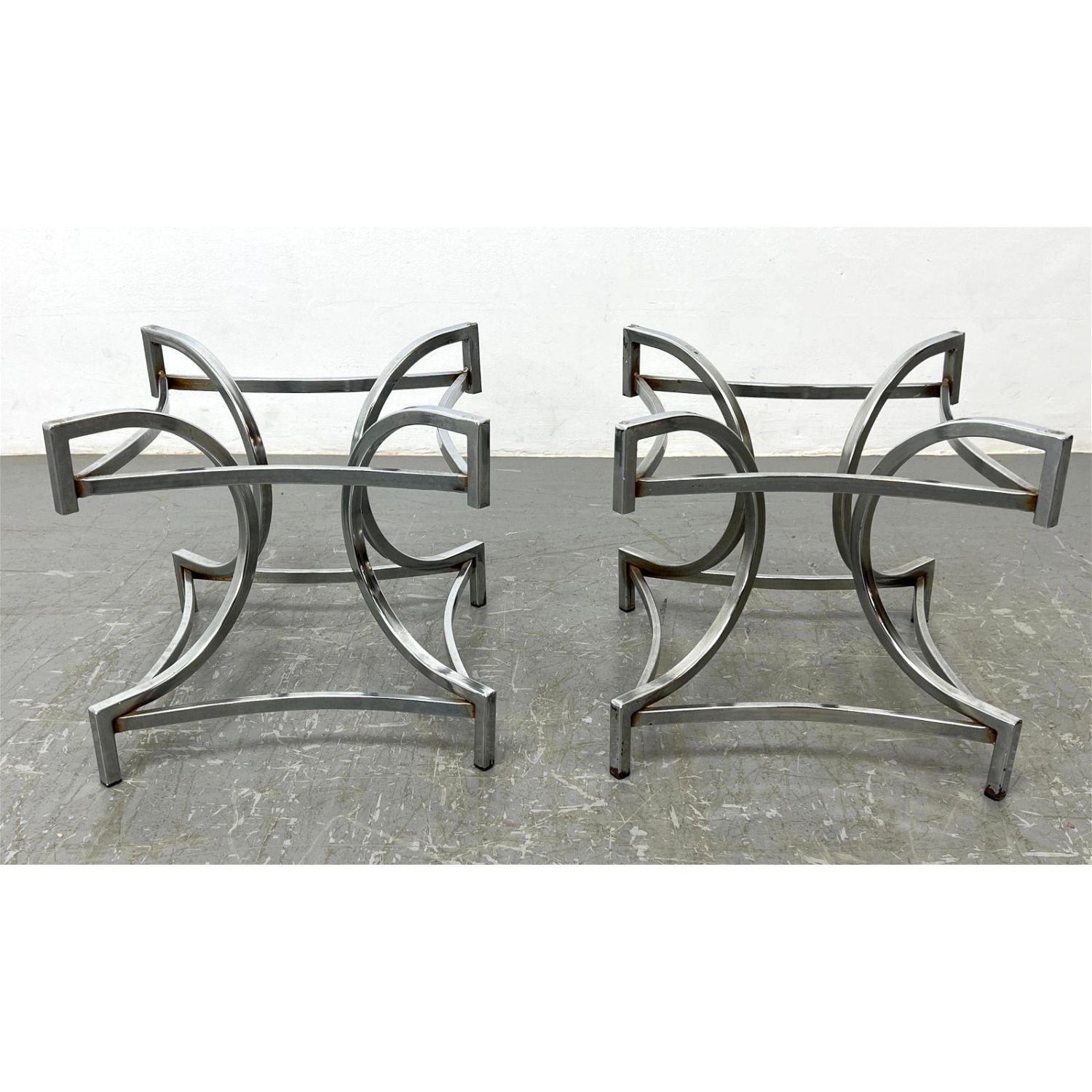 Pr Square Tube Modernist Side Table