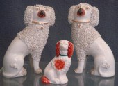Pr Staffordshire poodles, 1 le