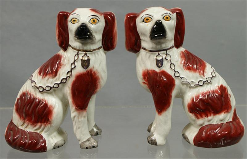 Pr Staffordshire white & rust