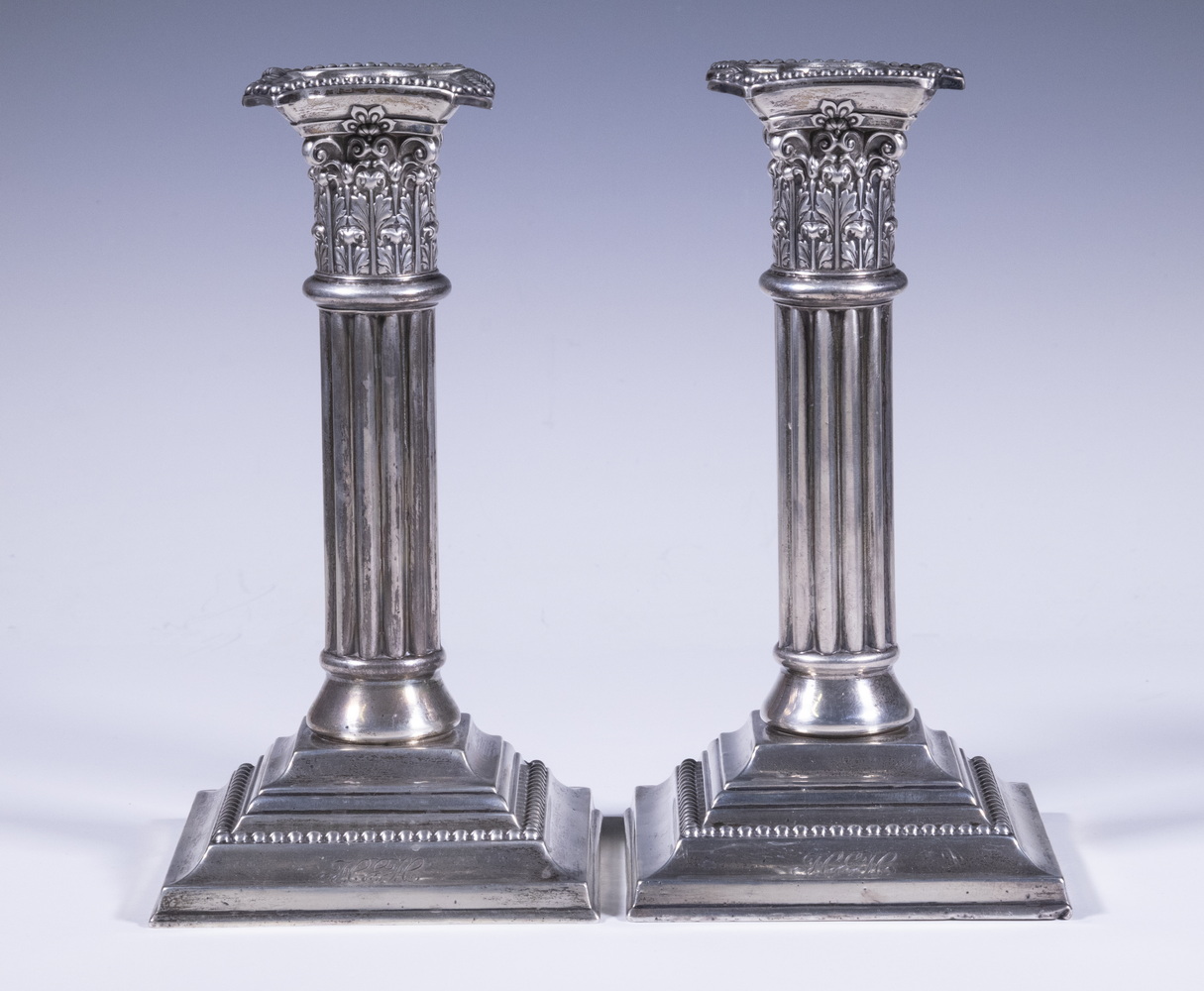 PR STERLING SILVER CANDLESTICKS
