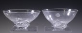 PR STEUBEN GLASS SPIRAL BOWLS