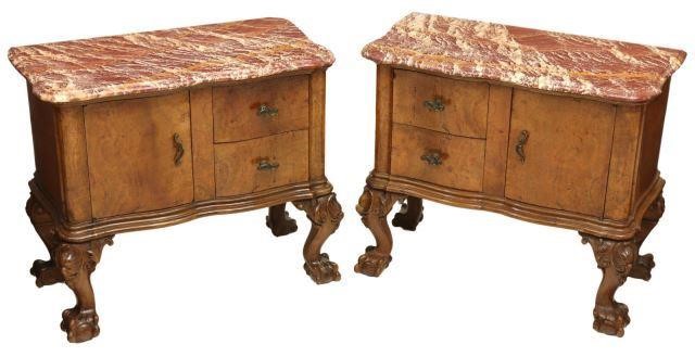 (PR) VENETIAN MARBLE-TOP BURLWOOD