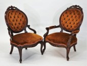 PR VICTORIAN WALNUT ROSE CARVE