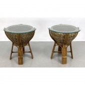 Pr Woven Seagrass Bamboo Frame