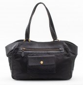 PRADA BLACK NYLON AND LEATHER