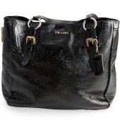 PRADA BLACK PATENT LEATHER SHO
