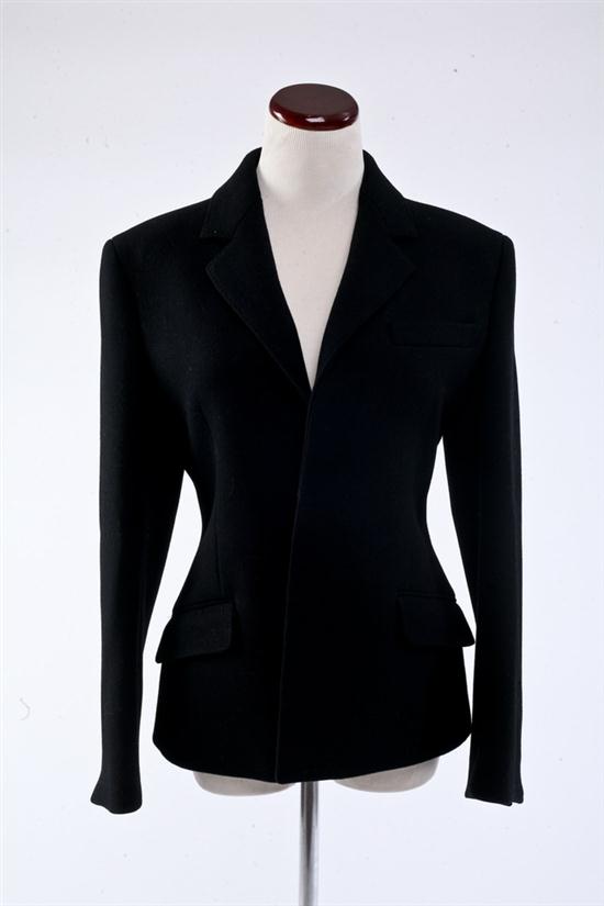 PRADA BLACK WOOL JACKET Size 40.