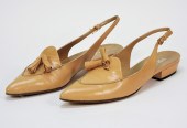 PRADA CAPRETTO MIELE LEATHER F