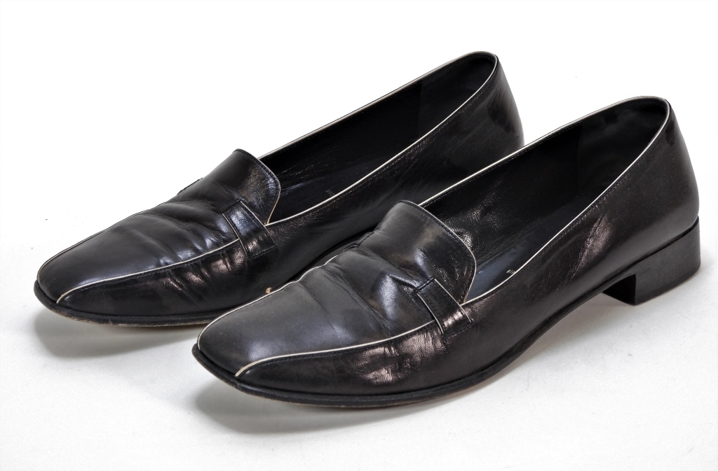 PRADA CAPRETTO PROFILO LOAFERS SIZE