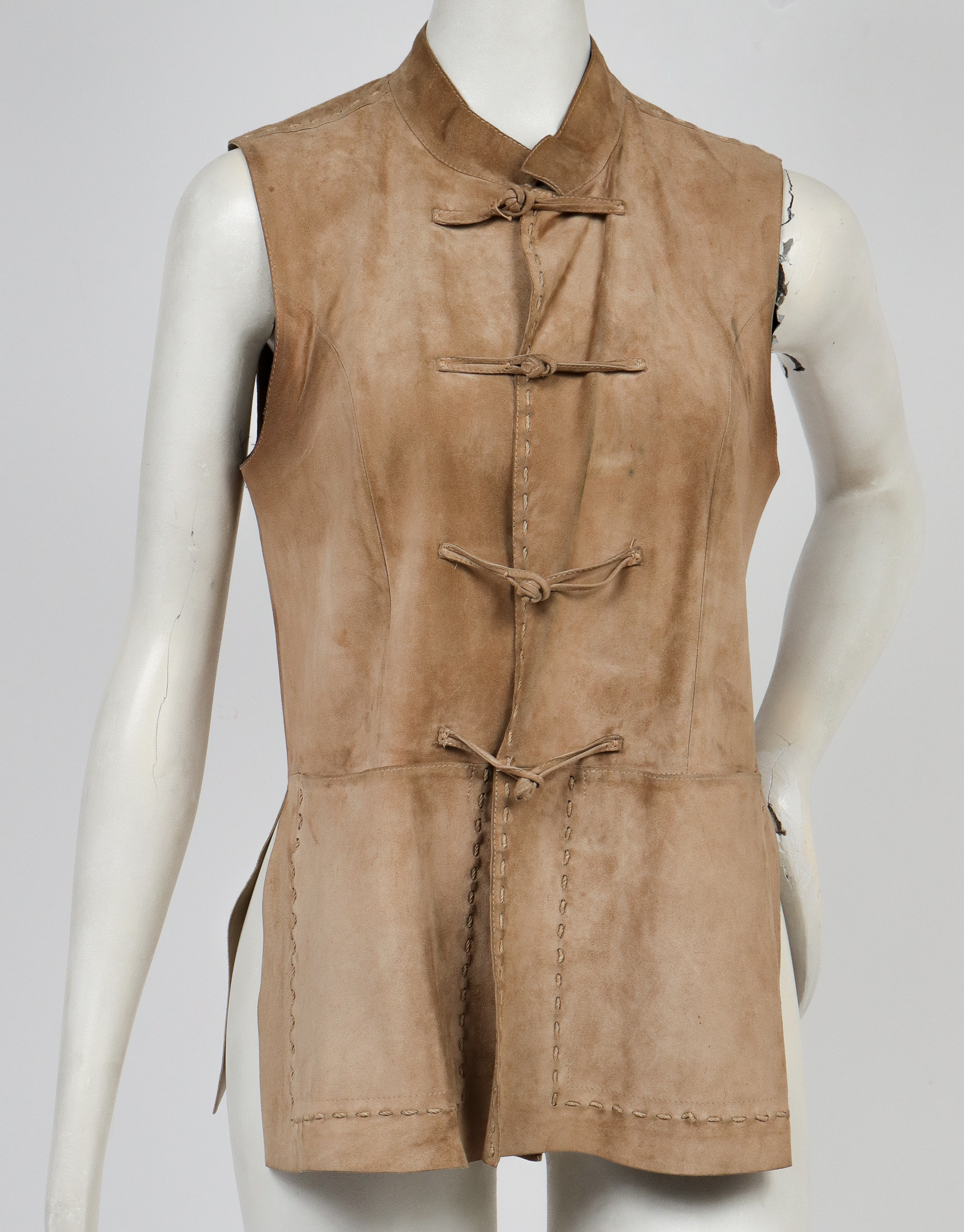 PRADA DESIGNER SUEDE LEATHER VEST