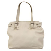 PRADA HEAVY GRAIN WHITE LEATHE