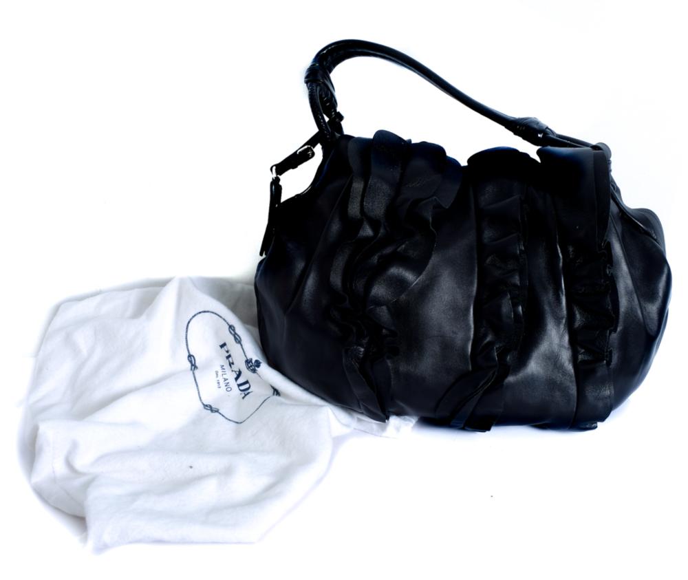 PRADA LAMBSKIN JUMBO RUFFLE