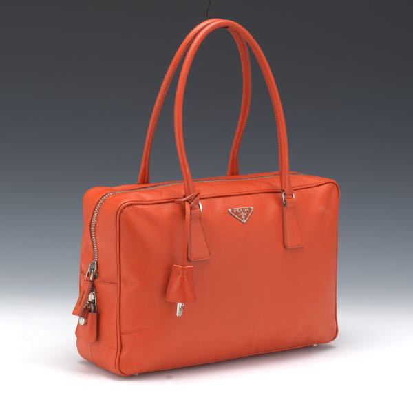 PRADA MANDARINO SAFFIANO LEATHER