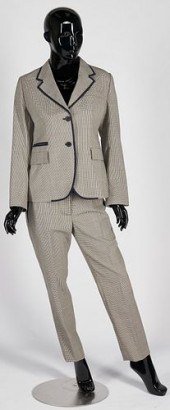 PRADA NAVY CHECK BLAZER & PANT