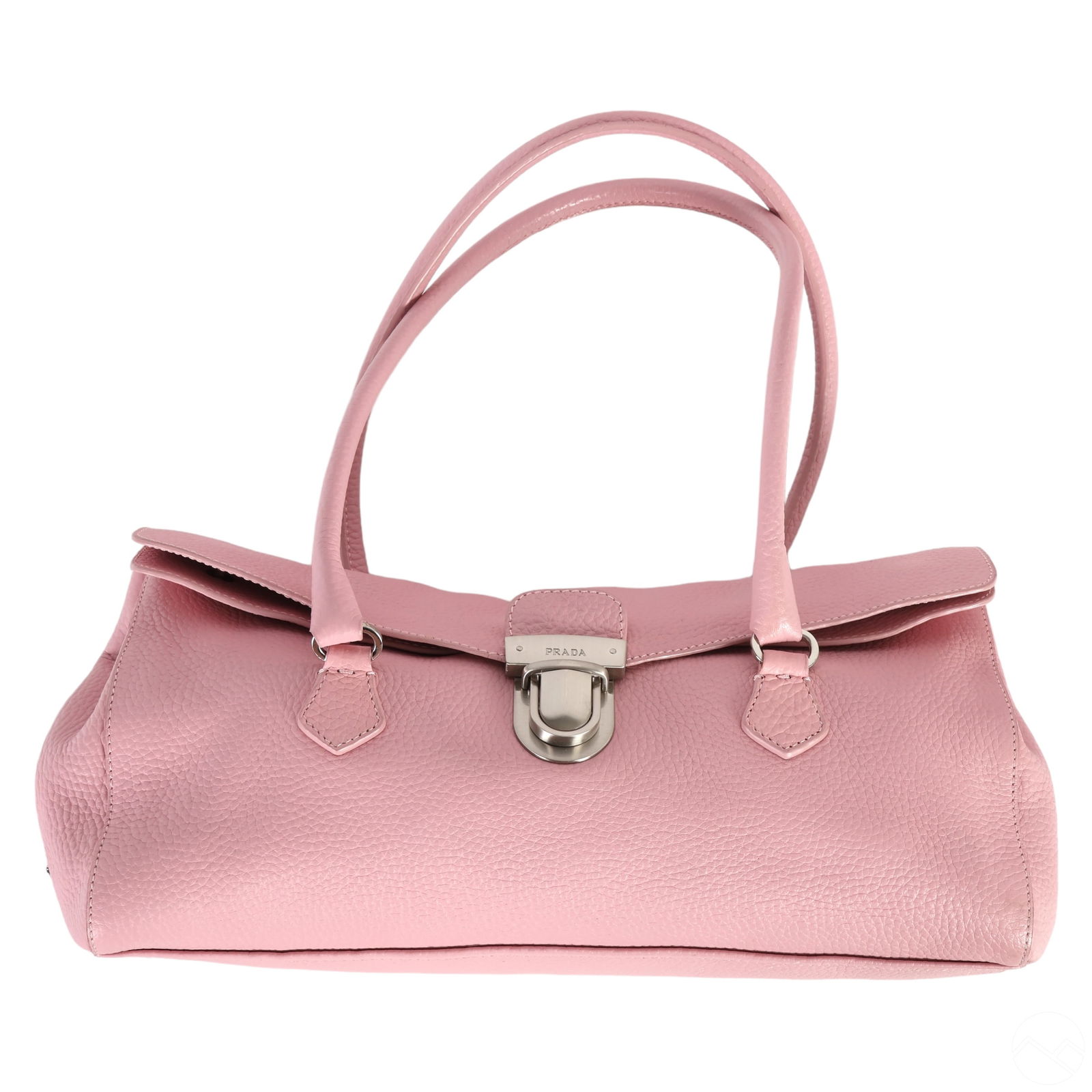 PRADA PINK LEATHER NAPPA TESSUTO