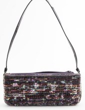 PRADA PURPLE SEQUIN HANDBAG PU