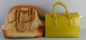 PRADA RAFFIA HANDBAG WITH SADD