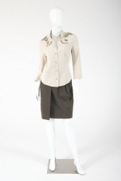 PRADA SKIRT AND BLOUSE New wit