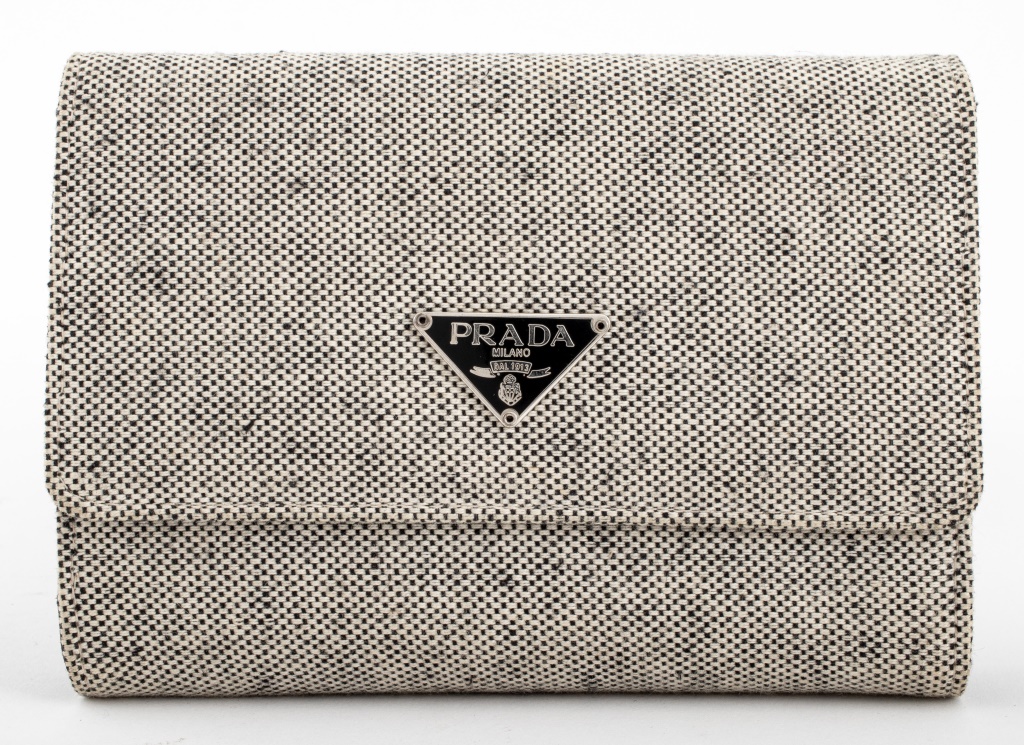 PRADA TWEED WALLET Prada tweed