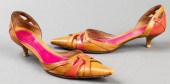 PRADA TWO-TONE LEATHER KITTEN-