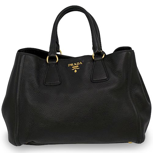 PRADA VITELLO DAINO LEATHER TOTE
