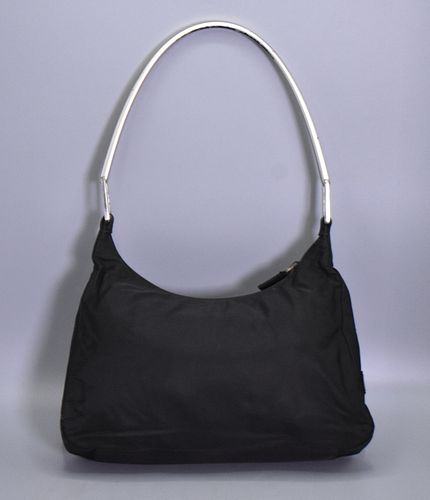 PRADA WOMENS SILVER TONE LOOP