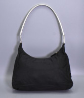 PRADA WOMENS SILVER TONE LOOP