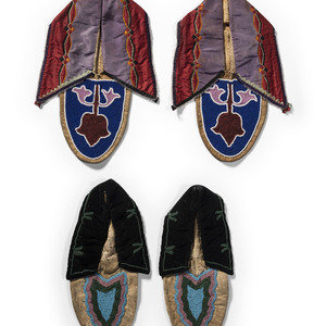 Prairie Beaded Hide Moccasins early