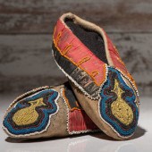 Prairie Beaded Hide Moccasins