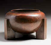 PRAIRIE SCHOOL HAMMERED COPPER
