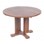 PRAIRIE STYLE MISSION OAK ROUN
