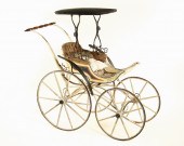 PRAM - 19th c. wooden spoked w