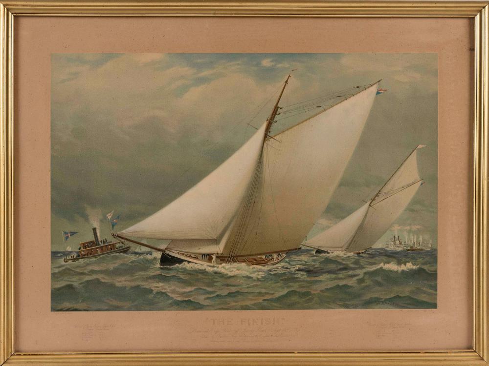 PRANG CHROMOLITHOGRAPH "THE FINISH"