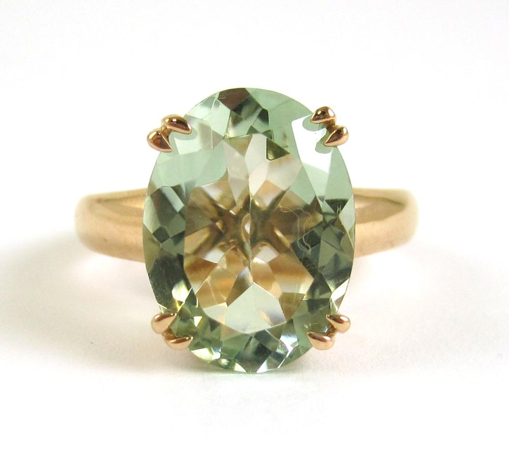 PRASIOLITE AND FOURTEEN KARAT