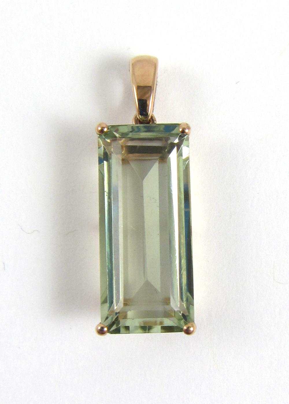 PRASIOLITE AND FOURTEEN KARAT