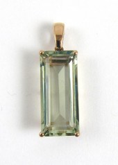 PRASIOLITE AND FOURTEEN KARAT
