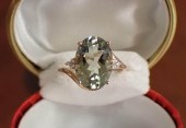 PRASIOLITE, DIAMOND AND ROSE G