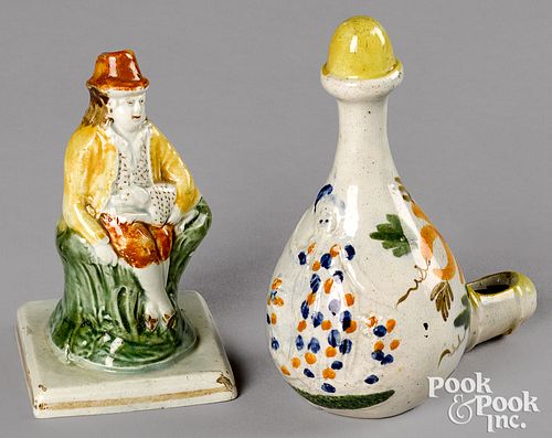 PRATTWARE BIRD FEEDER, EARLY 19TH