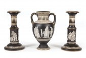 PRATTWARE BLACK AND WHITE POTT
