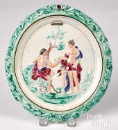 PRATTWARE PEARLWARE PLAQUE, CA