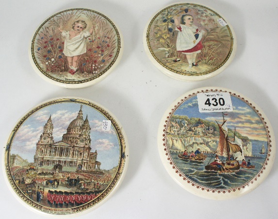 Prattware Pot Lids comprising