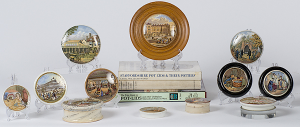 Prattware Pot Lids Plus English a