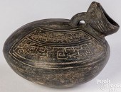 PRE-COLUMBIAN BLACKWARE VESSEL