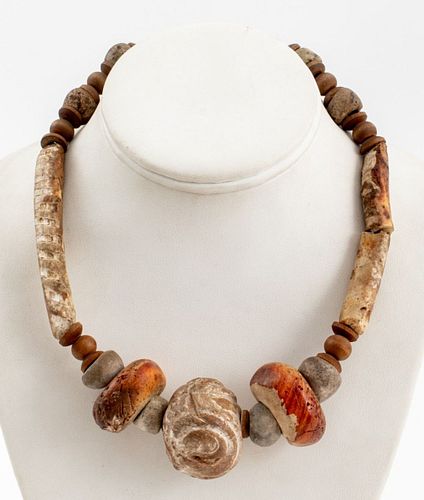 PRE-COLUMBIAN CARVED BONE, SHELL,