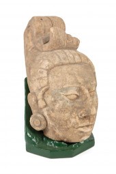 PRE-COLUMBIAN CARVED LIMESTONE
