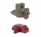 PRE-COLUMBIAN CARVED STONE CER